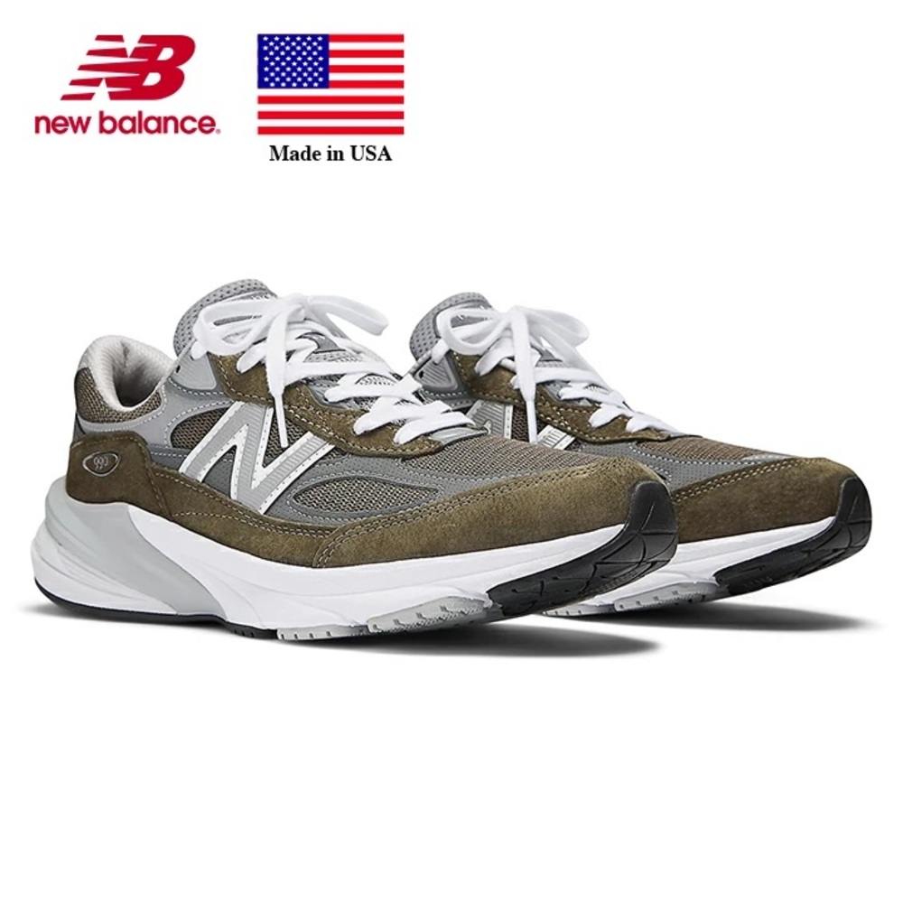 New Balance 990v6 MiUSA True Camo White Made in USA Men's Shoe U990OG6 D